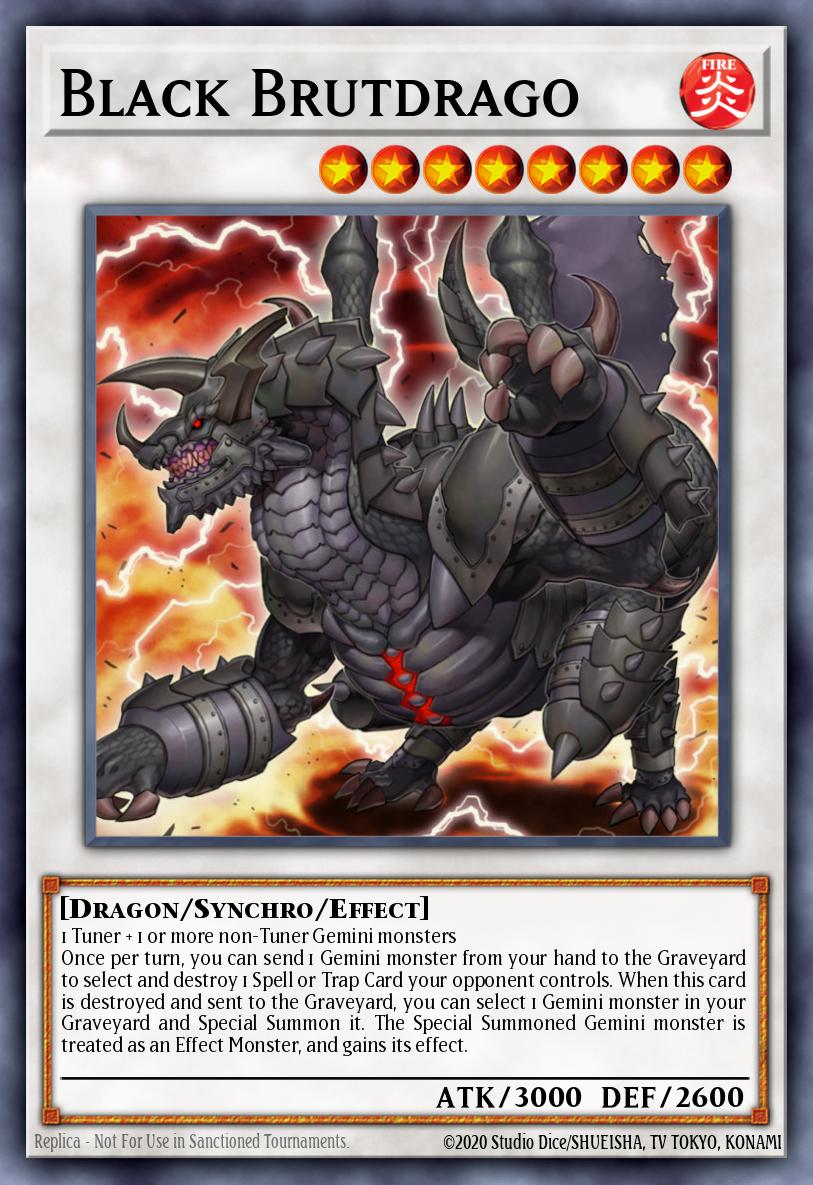 Black Brutdrago Ultra Rare BLGG-EN089 Battles of Legend: Glorious Gallery Yugioh card