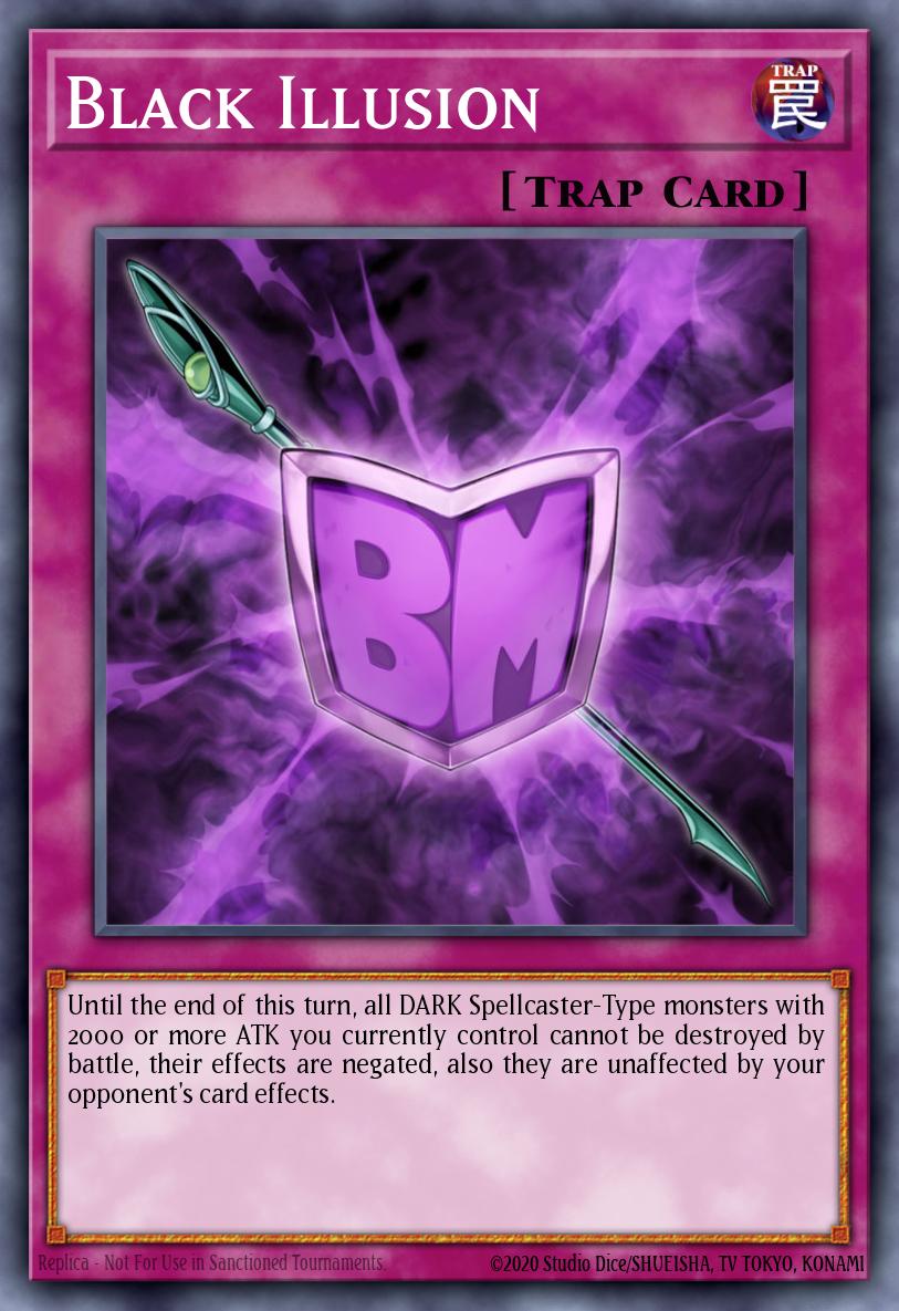 Black Illusion Secret Rare YGLD-ENC00 Yugis Legendary Decks Yugioh card