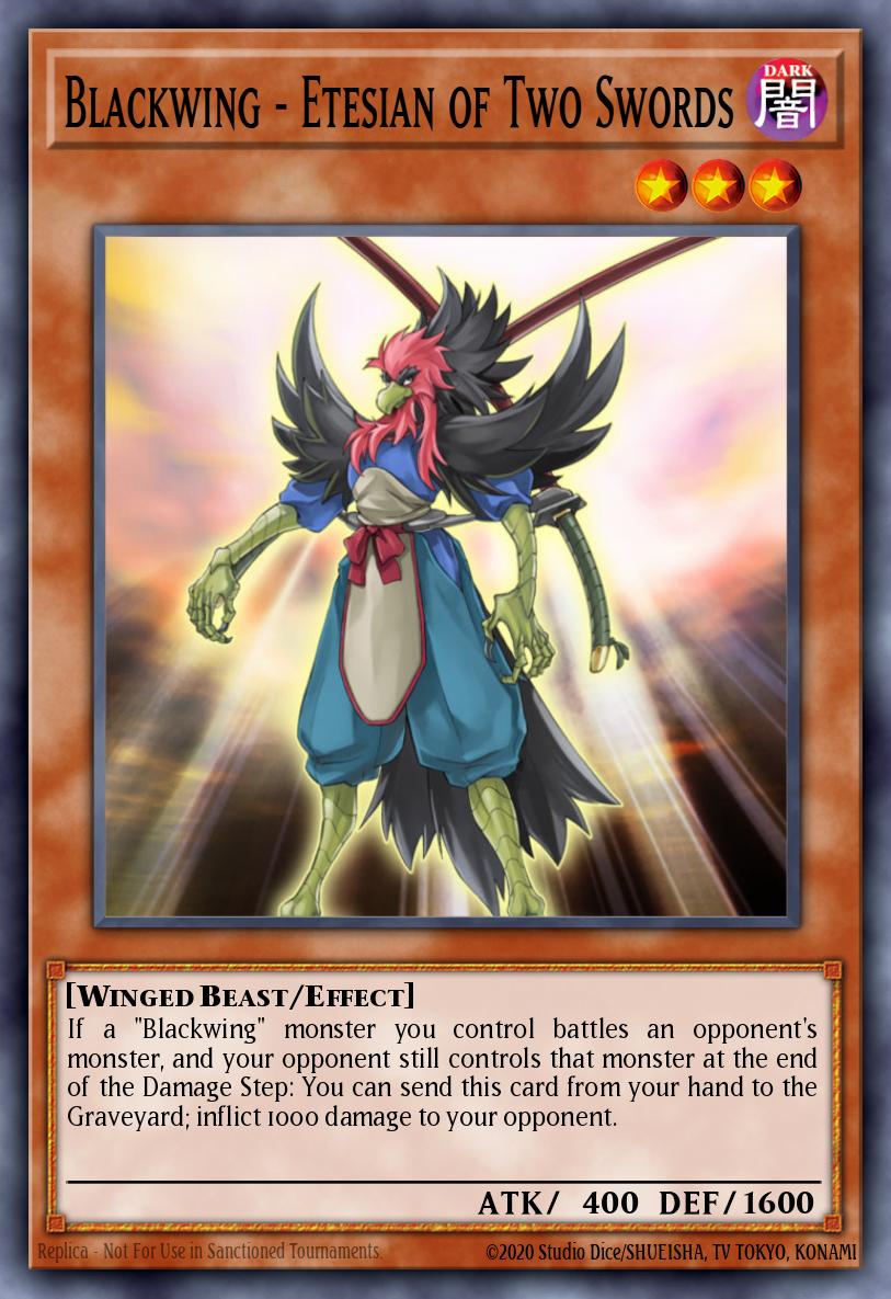 Blackwing - Etesian of Two Swords Common LC5D-EN123 Legendary Collection 5Ds Mega Pack Yugioh card