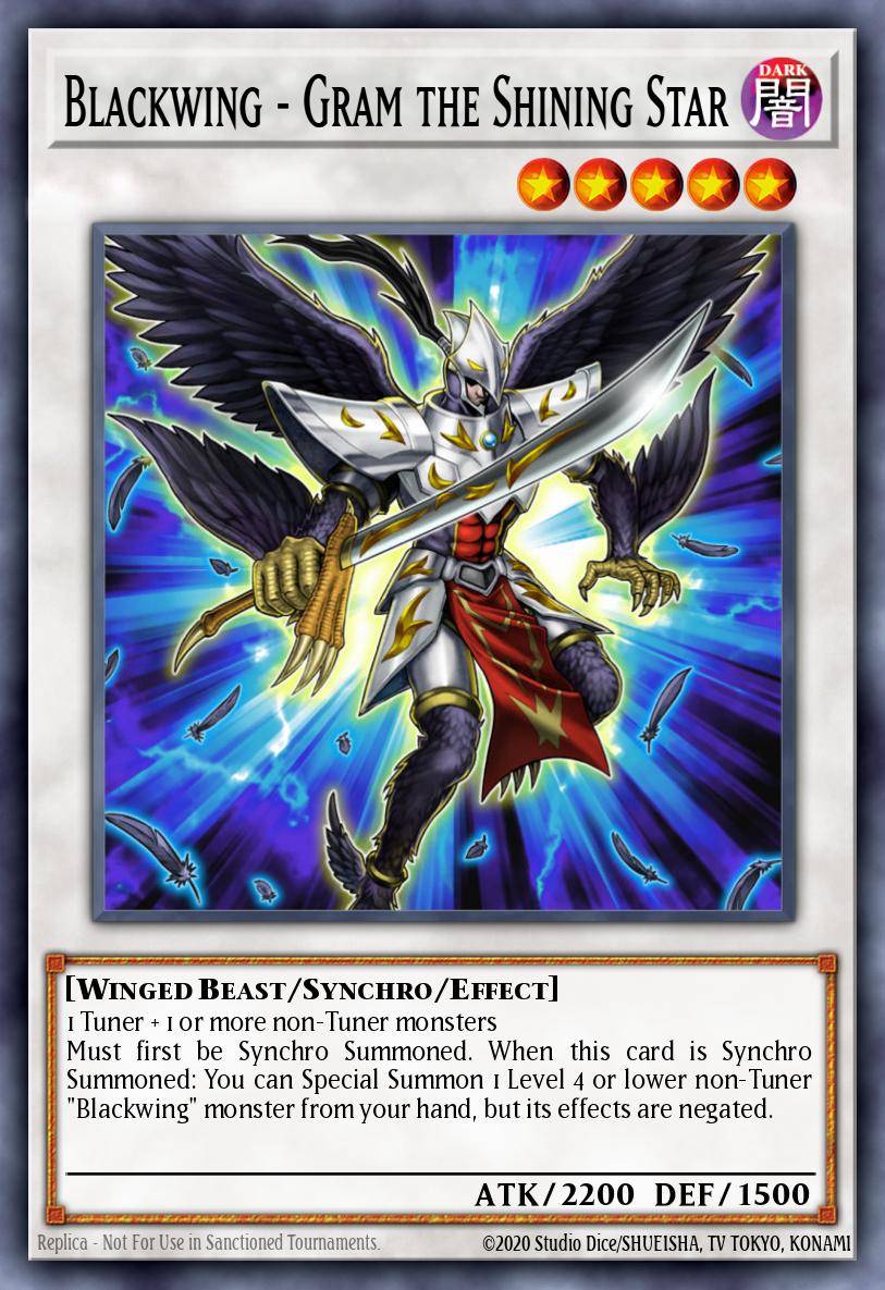 Blackwing - Gram the Shining Star Ultra Rare BLCR-EN063 Battles of Legend Crystal Revenge Yugioh card