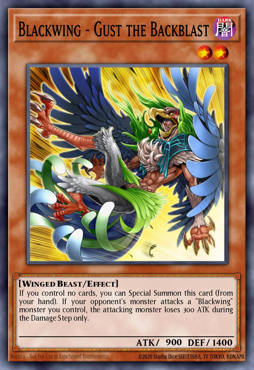 Blackwing - Gust the Backblast Common DP11-EN009 Duelist Pack Crow Yugioh card