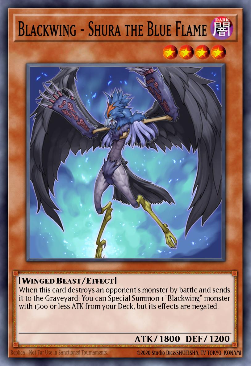 Blackwing - Shura the Blue Flame Super Rare RGBT-ENPP2 Duelist Pack Collection Tin 2009 Yugioh card