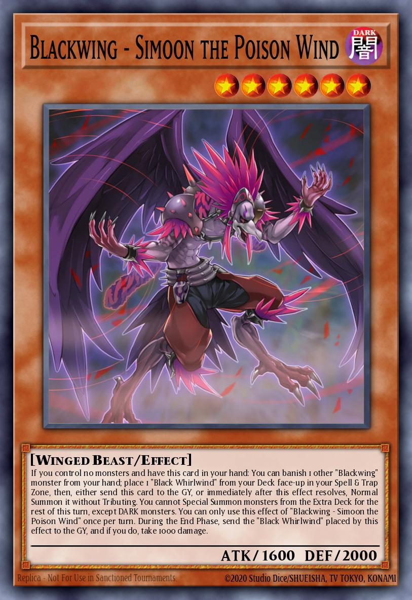 Blackwing - Simoon the Poison Wind Super Rare RA01-EN012 25th Anniversary Rarity Collection Yugioh card