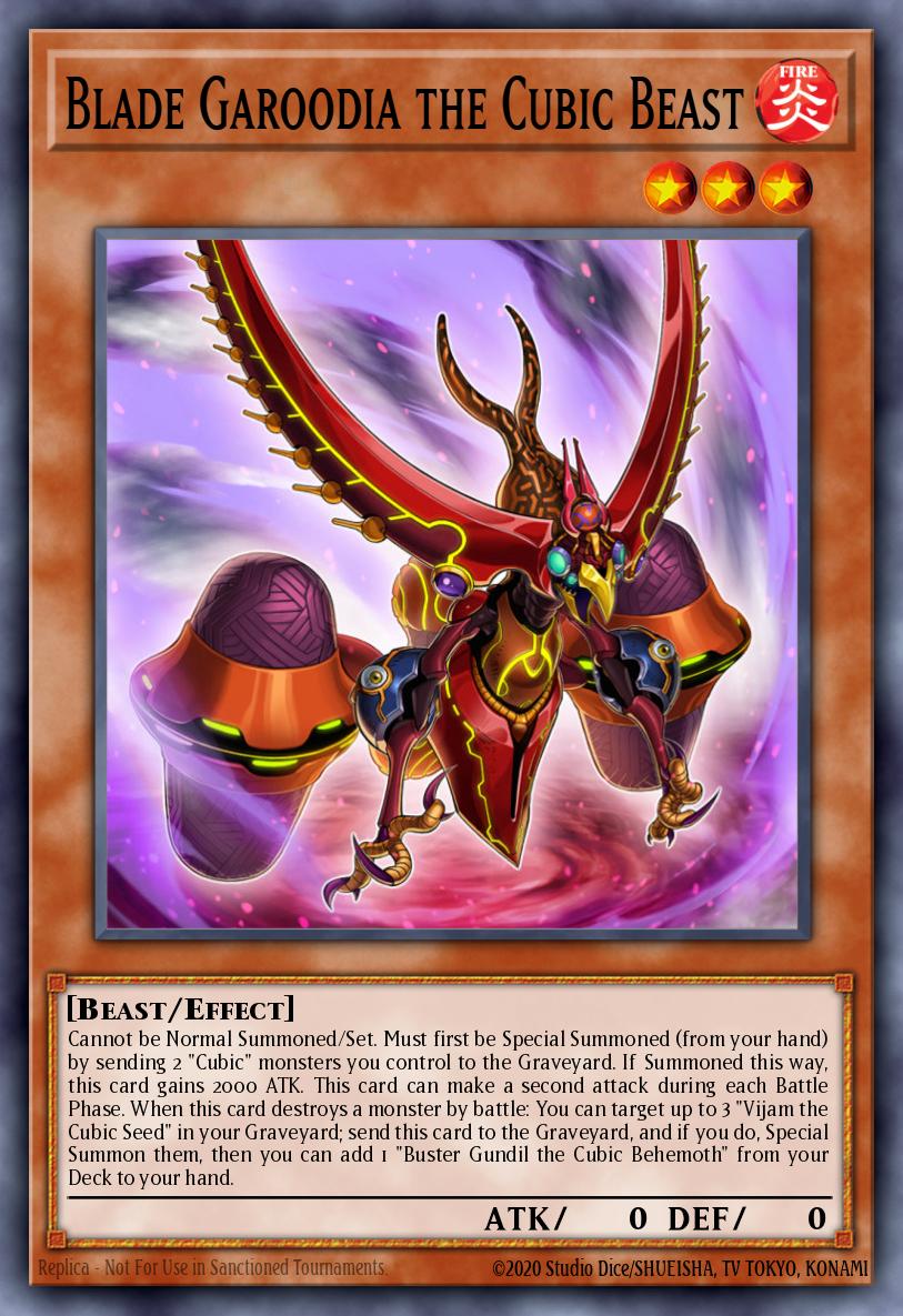 Blade Garoodia the Cubic Beast Ultra Rare MVP1-EN034 Yu-Gi-Oh! The Dark Side of Dimensions Movie Pack Yugioh card