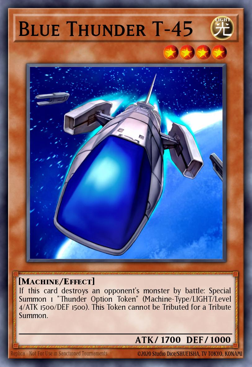 Blue Thunder T-45 Rare BP03-EN039 Battle Pack 3 Monster League Yugioh card