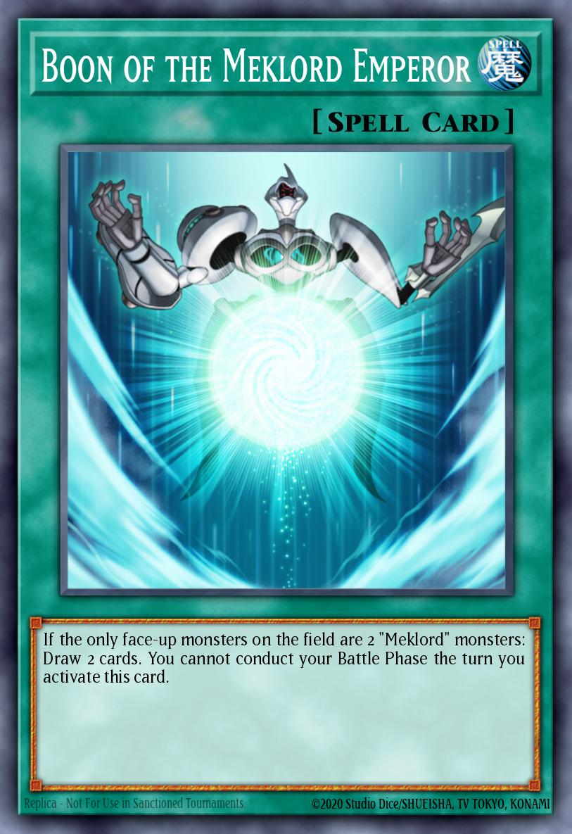 Boon of the Meklord Emperor Common EXVC-EN050 Extreme Victory Yugioh card