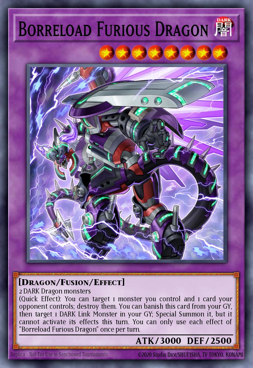 Borreload Furious Dragon Rare MZMU-EN099 Maze of Muertos Yugioh card
