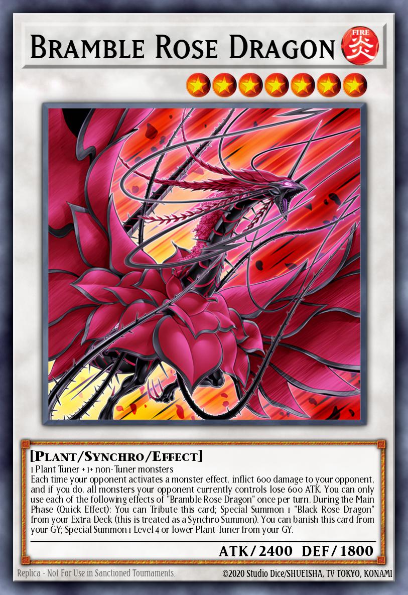 Bramble Rose Dragon Secret Rare DOOD-EN039 Doom of Dimensions Yugioh card