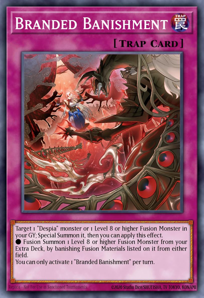 Branded Banishment Ultra Rare CH01-EN035 THE CHRONICLES DECK: The Fallen & The Virtuous (All-Foil Edition) Yugioh card