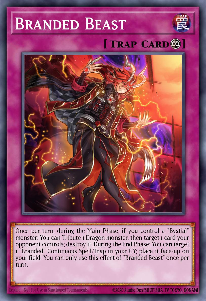 Branded Beast Ultra Rare CH01-EN037 THE CHRONICLES DECK: The Fallen & The Virtuous (All-Foil Edition) Yugioh card