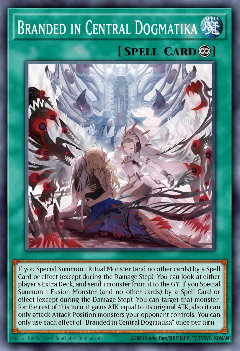 Branded in Central Dogmatika Rare MP23-EN138 25th Anniversary Tin Dueling Heroes Mega Pack Yugioh card