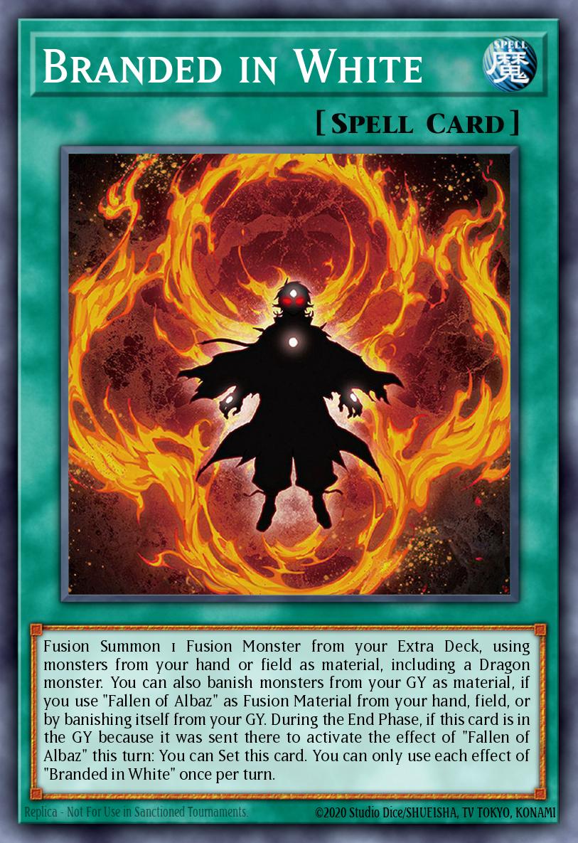 Branded in White Ultra Rare CH01-EN021 THE CHRONICLES DECK: The Fallen & The Virtuous (All-Foil Edition) Yugioh card