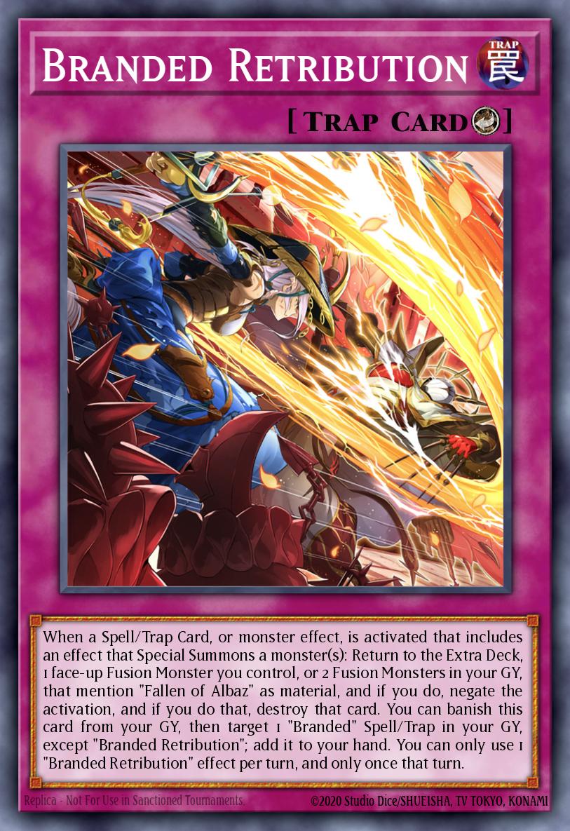 Branded Retribution Ultra Rare CH01-EN034 THE CHRONICLES DECK: The Fallen & The Virtuous (All-Foil Edition) Yugioh card