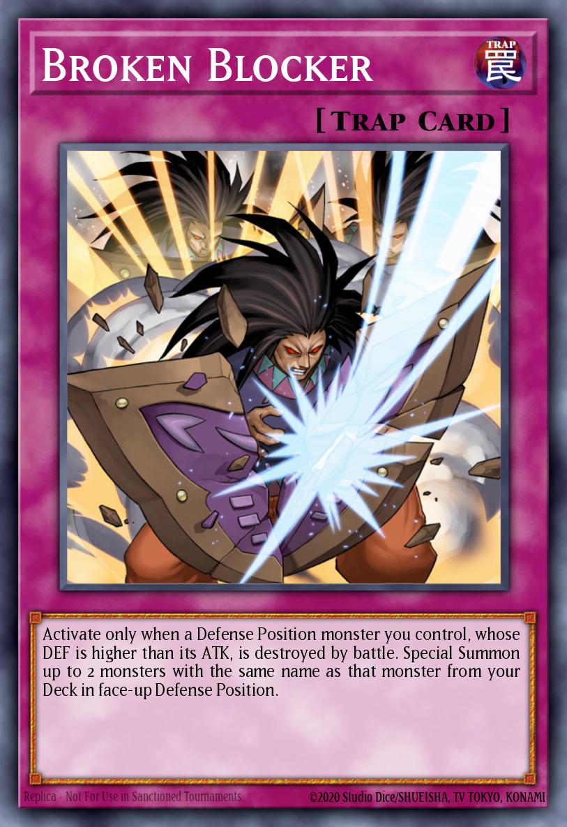 Broken Blocker Super Rare TDGS-EN069 The Duelist Genesis Yugioh card