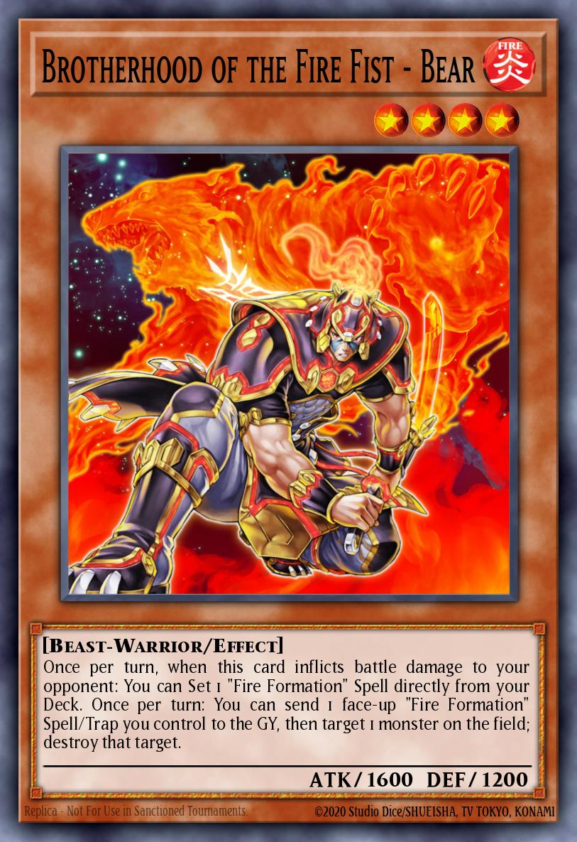 Brotherhood of the Fire Fist - Bear Super Rare CT10-EN008 2013 Collectible Tins Wave 1 Yugioh card