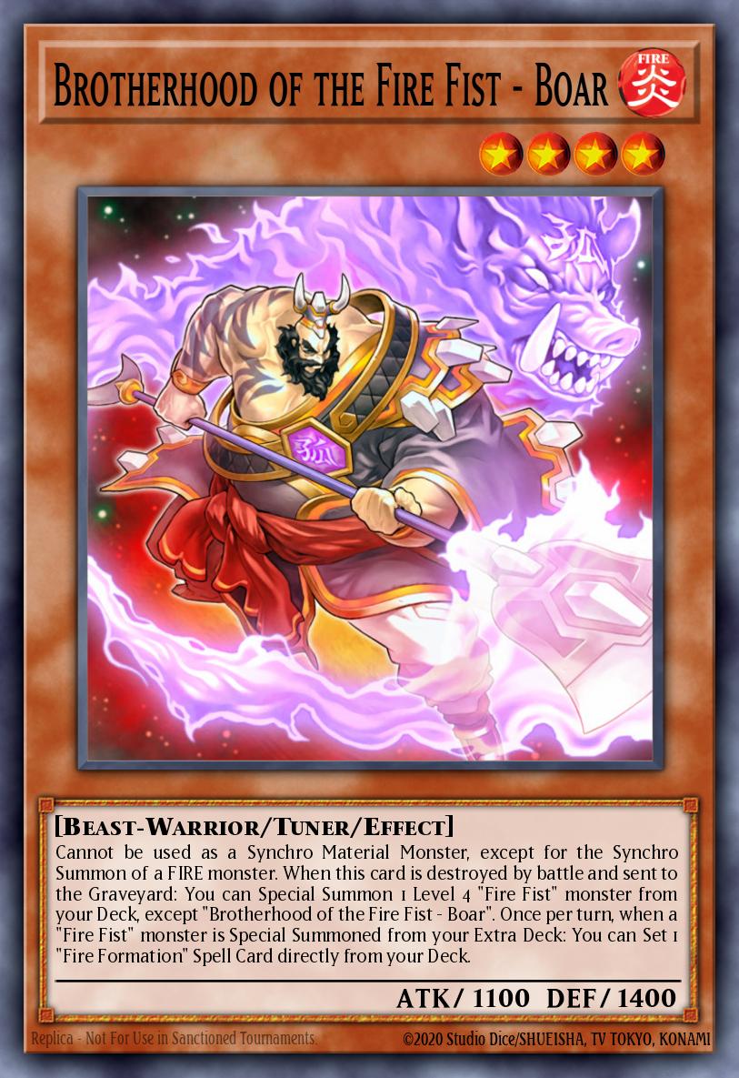 Brotherhood of the Fire Fist - Boar Rare MP14-EN079 2014 Mega-Tin Mega Pack Yugioh card