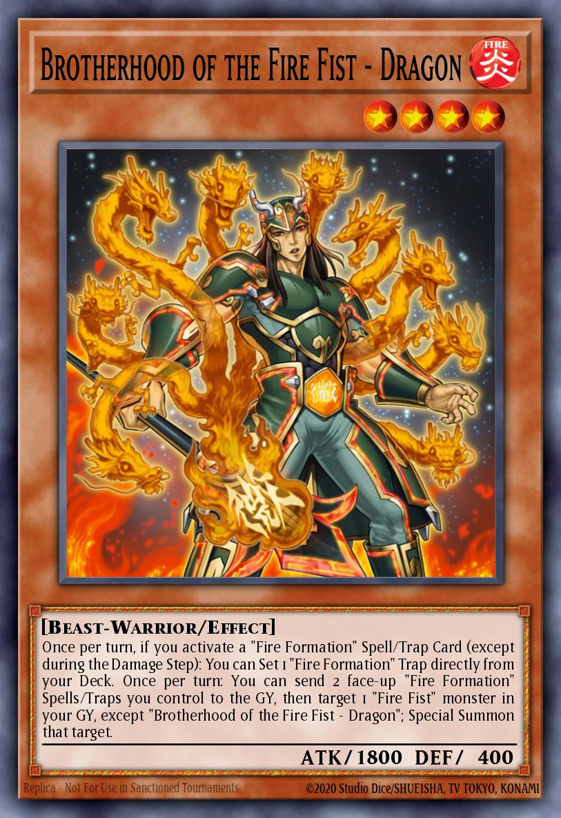 Brotherhood of the Fire Fist - Dragon Super Rare CBLZ-EN025 Cosmo Blazer Yugioh card