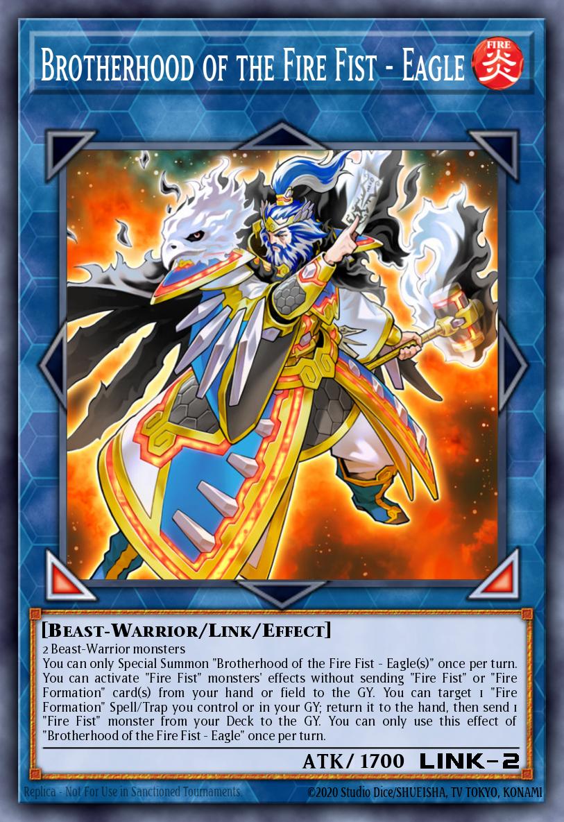 Brotherhood of the Fire Fist - Eagle Secret Rare FIGA-EN016 Fists of the Gadgets Yugioh card