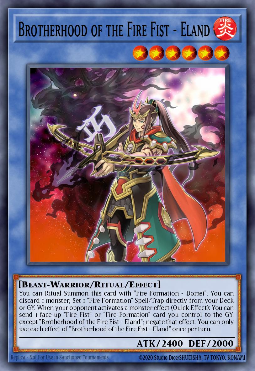 Brotherhood of the Fire Fist - Eland Secret Rare FIGA-EN014 Fists of the Gadgets Yugioh card