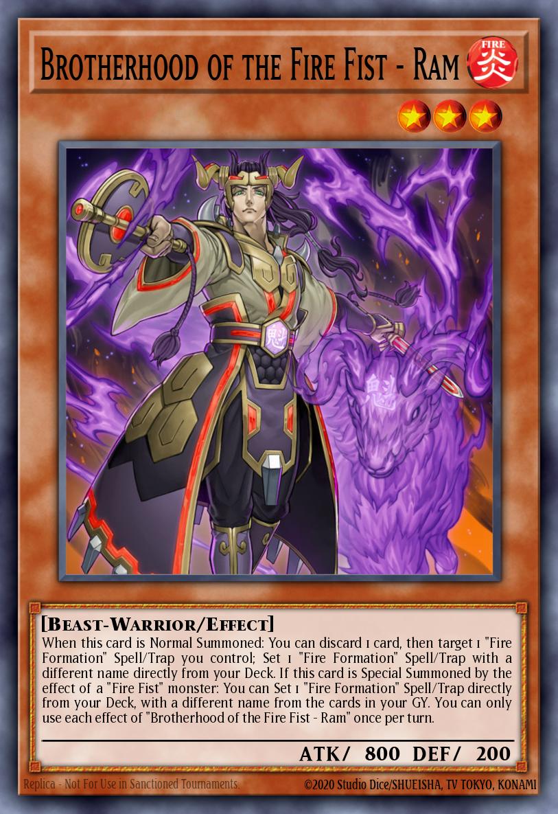 Brotherhood of the Fire Fist - Ram Secret Rare FIGA-EN011 Fists of the Gadgets Yugioh card