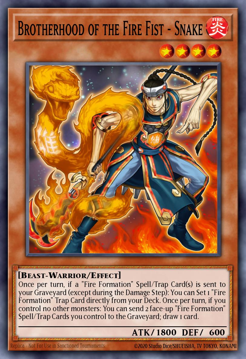 Brotherhood of the Fire Fist - Snake Super Rare CBLZ-EN026 Cosmo Blazer Yugioh card