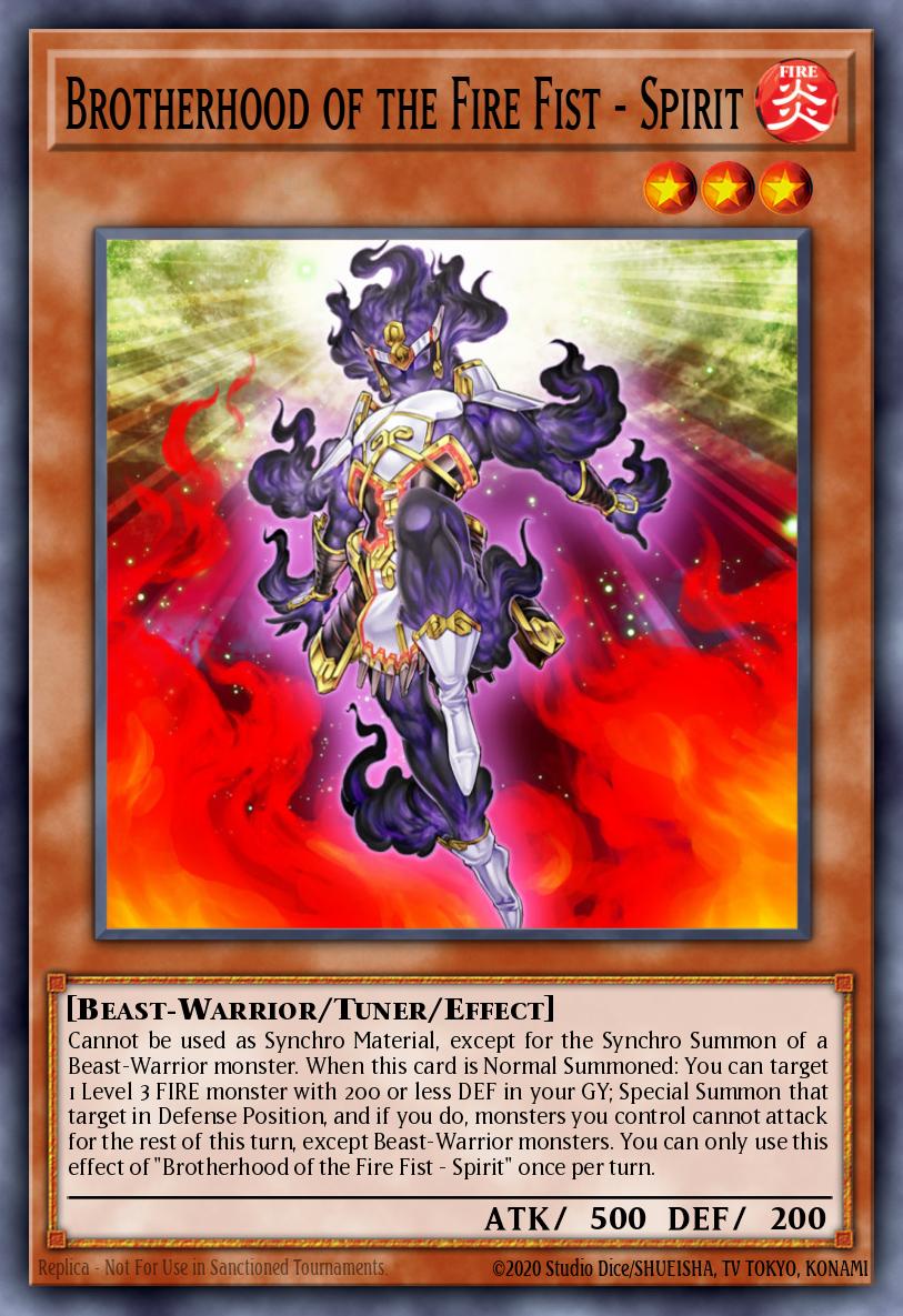 Brotherhood of the Fire Fist - Spirit Common AP07-EN020 Astral Pack Seven Yugioh card