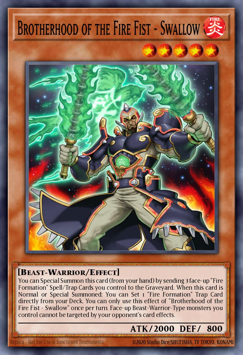 Brotherhood of the Fire Fist - Swallow Super Rare CBLZ-EN027 Cosmo Blazer Yugioh card