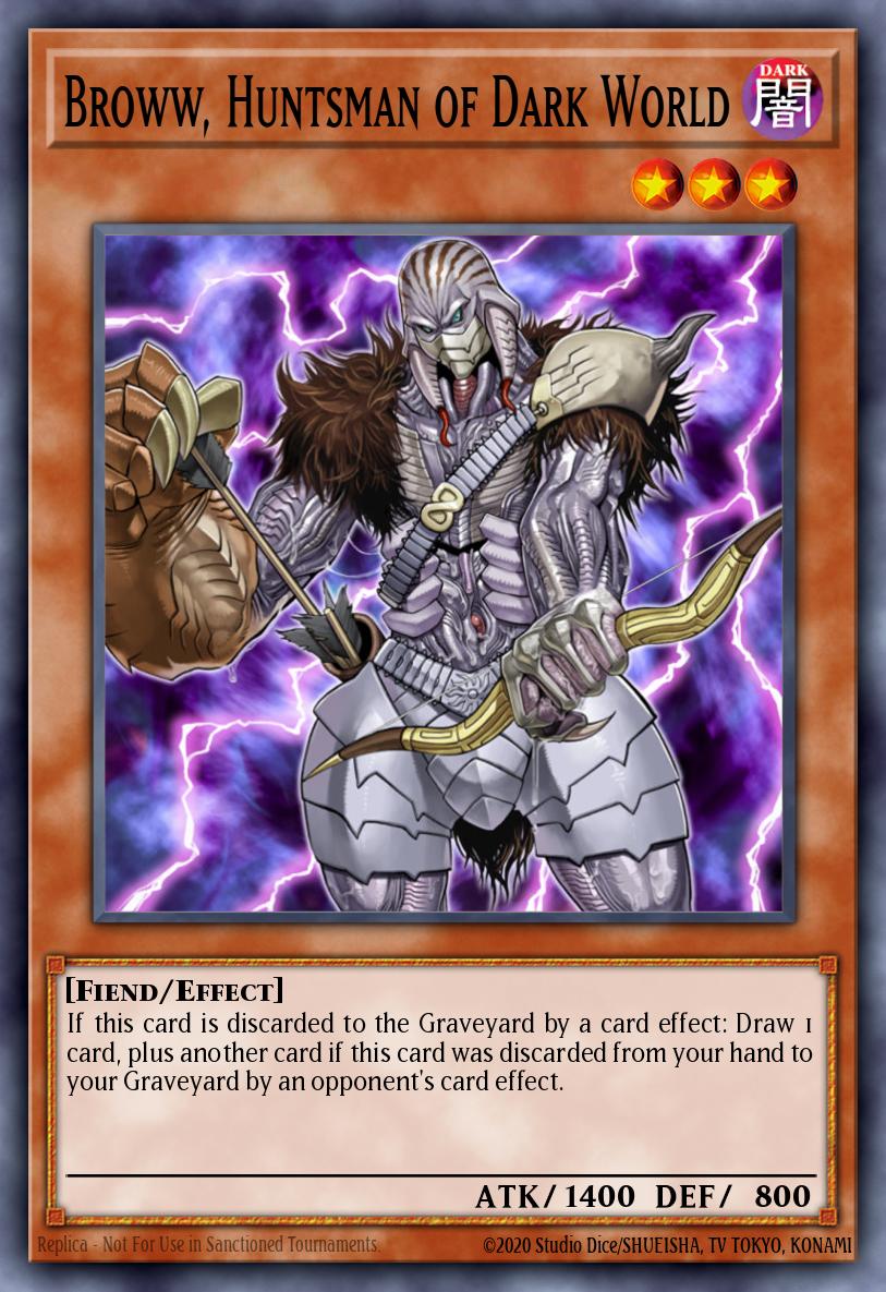 Broww Huntsman of Dark World Rare DR04-EN081 Dark Revelation Volume 4 Yugioh card