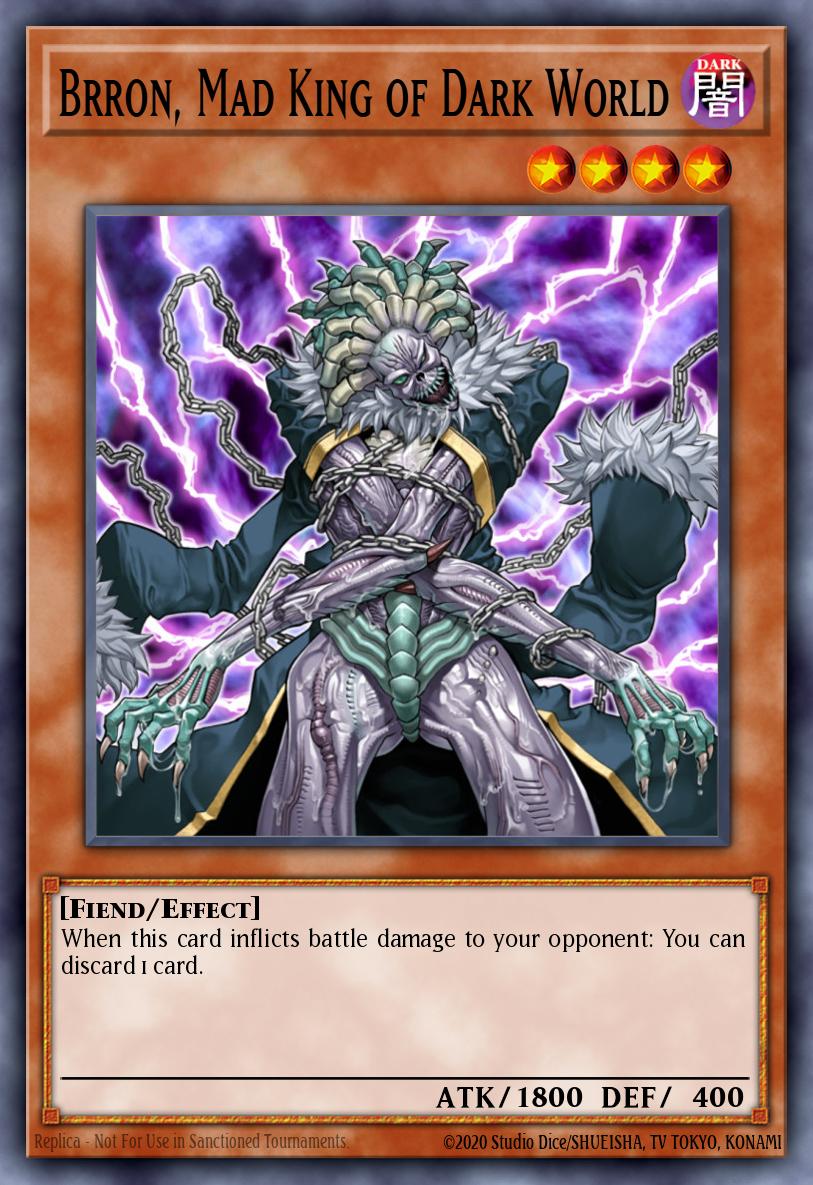 Brron Mad King of Dark World Rare DR04-EN082 Dark Revelation Volume 4 Yugioh card