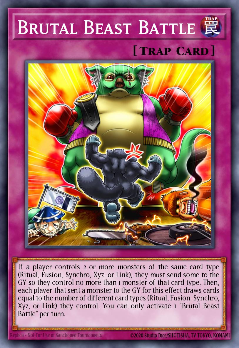 Brutal Beast Battle Rare CHIM-EN084 Chaos Impact Yugioh card
