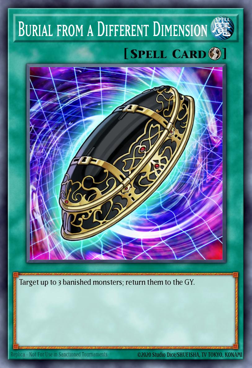 Burial from a Different Dimension Rare CP08-EN010 Champion Pack Game Eight Yugioh card