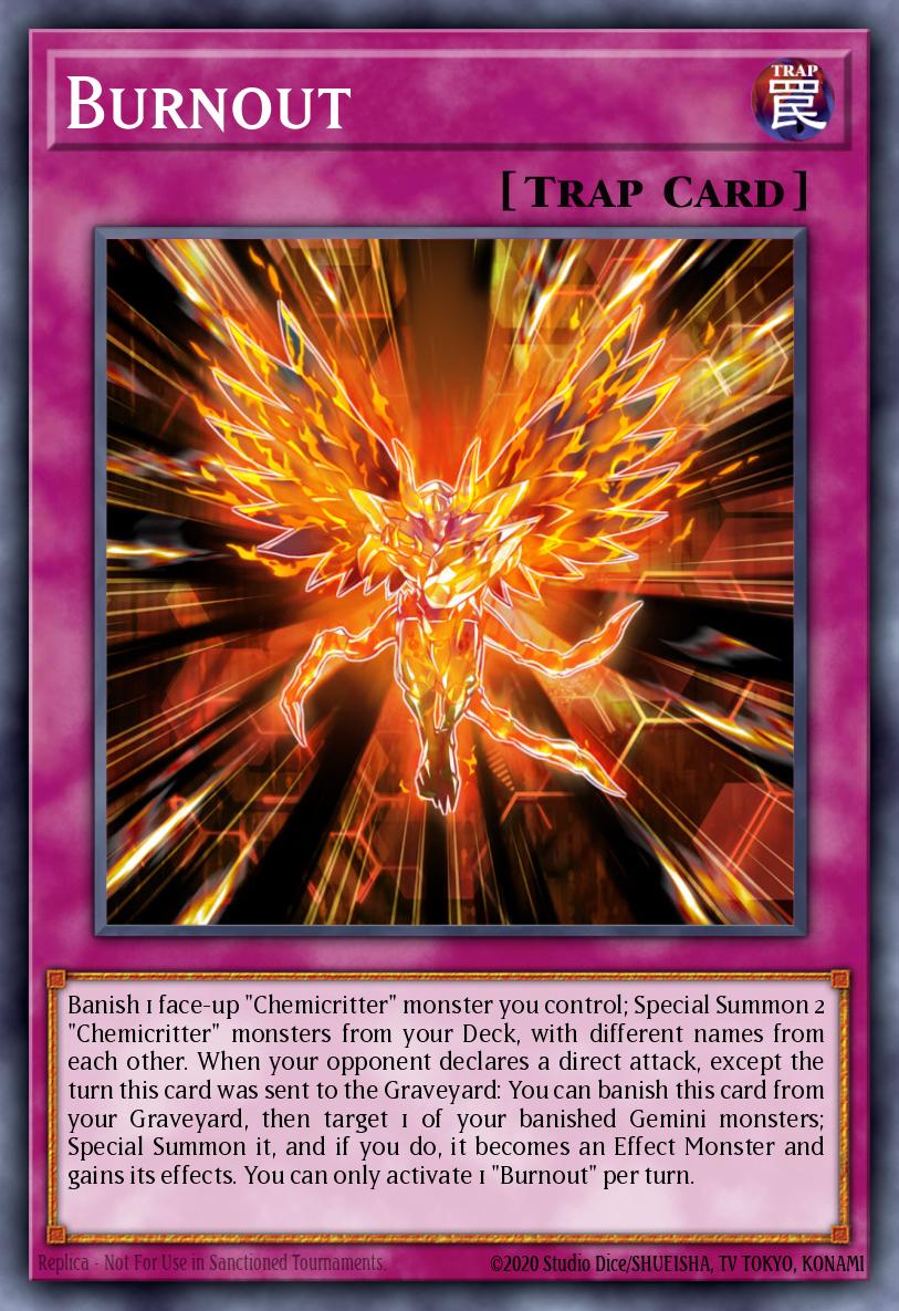 Burnout Rare INOV-EN073 Invasion Vengeance Yugioh card
