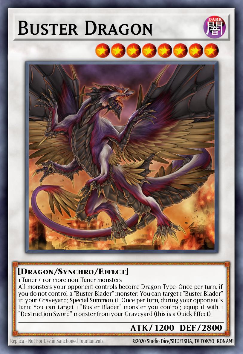 Buster Dragon Ultra Rare BOSH-EN052 Breakers of Shadow Yugioh card