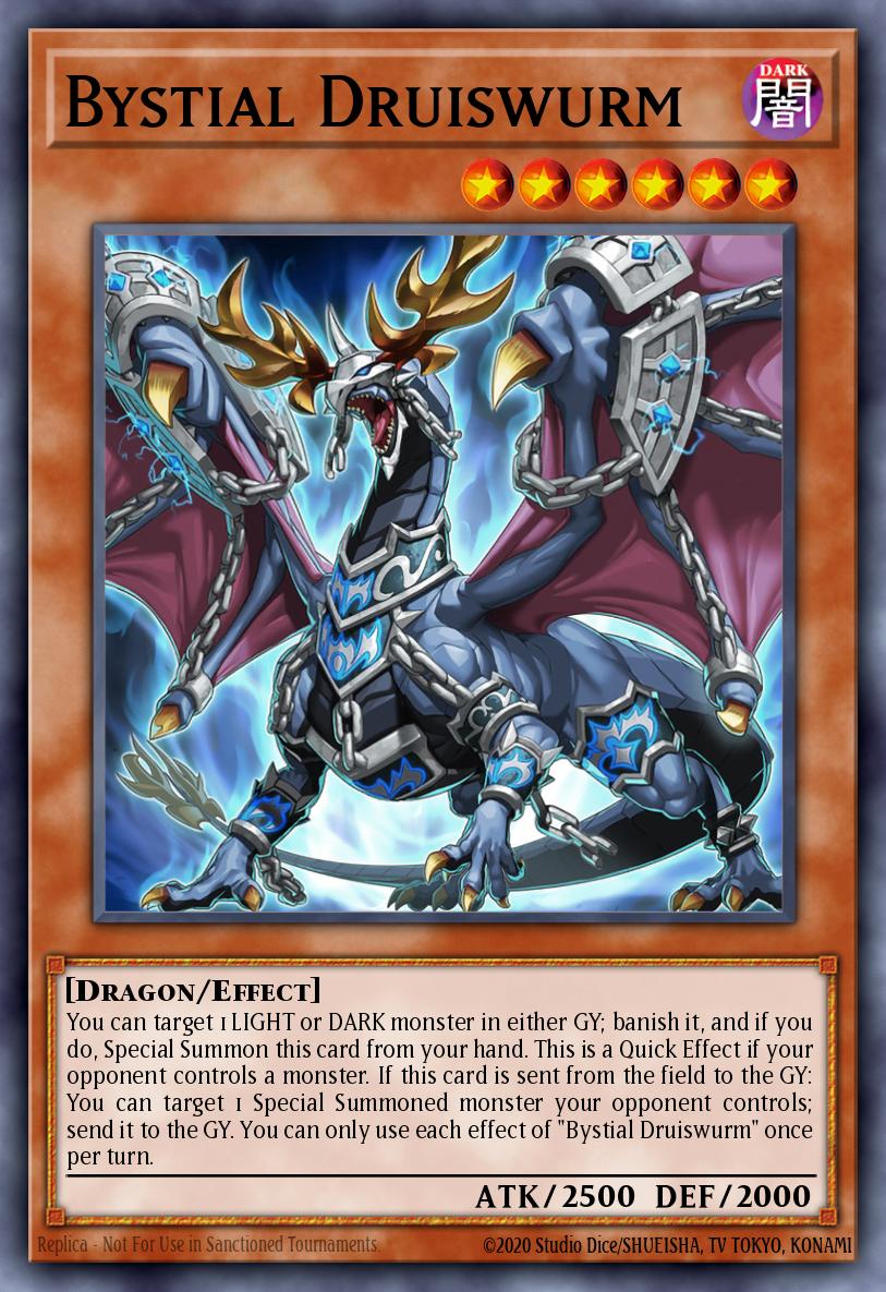 Bystial Druiswurm Ultra Rare CH01-EN013 THE CHRONICLES DECK: The Fallen & The Virtuous (All-Foil Edition) Yugioh card