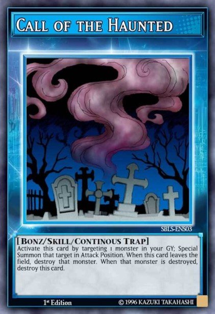 Call of the Haunted (Skill Card) Ultra Rare SBLS-ENS03 Speed Duel Arena of Lost Souls Yugioh card