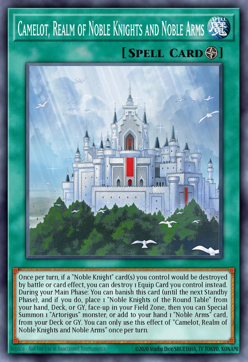 Camelot Realm of Noble Knights and Noble Arms Ultra Rare MP23-EN281 25th Anniversary Tin Dueling Heroes Mega Pack Yugioh card
