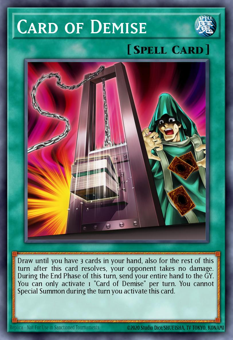 Card of Demise Ultra Rare KC01-EN046 25th Anniversary Ultimate Kaiba Set Yugioh card