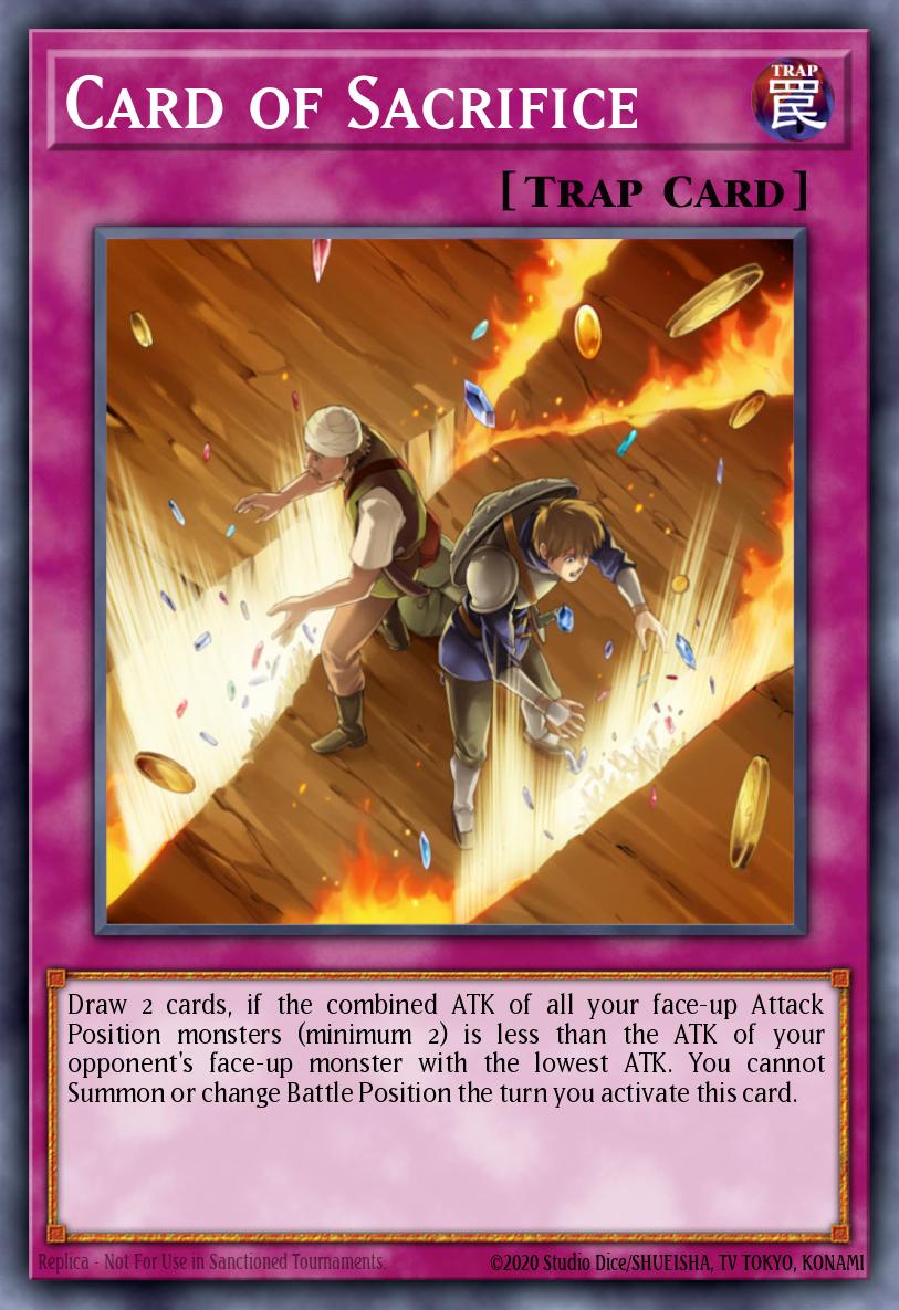 Card of Sacrifice Rare DP10-EN029 Duelist Pack Yusei 3 Yugioh card