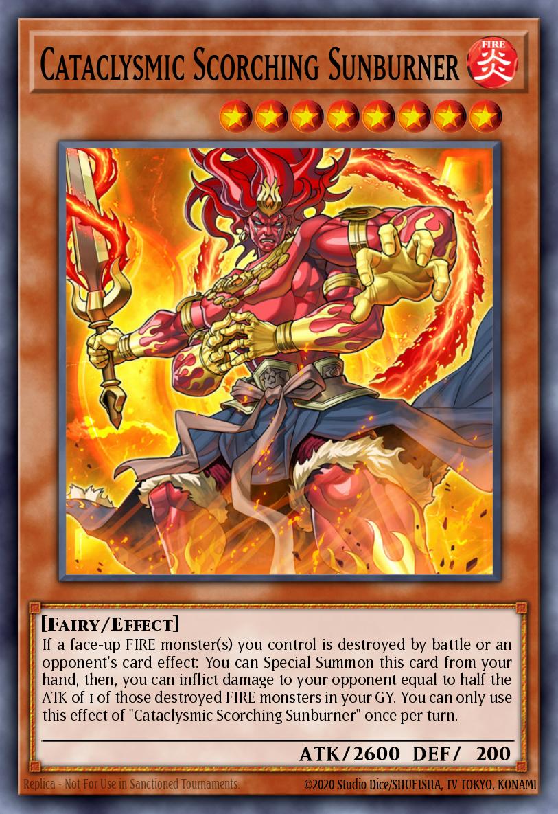Cataclysmic Scorching Sunburner Common SAST-EN028 Savage Strike Yugioh card