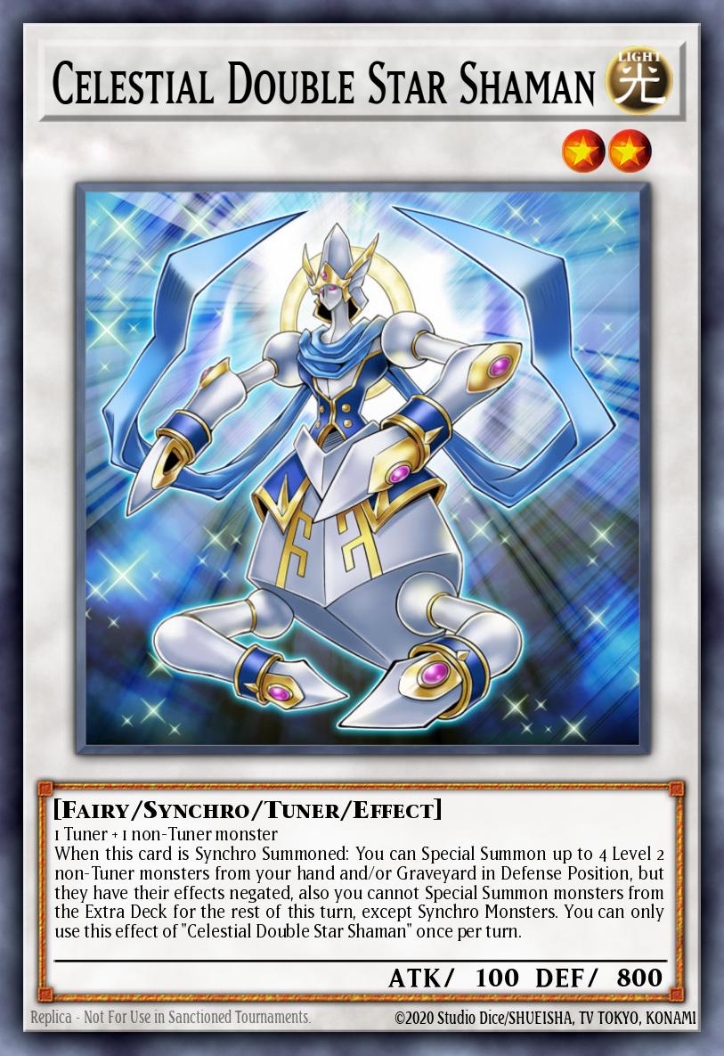 Celestial Double Star Shaman Ultra Rare DUSA-EN018 Duelist Saga Yugioh card