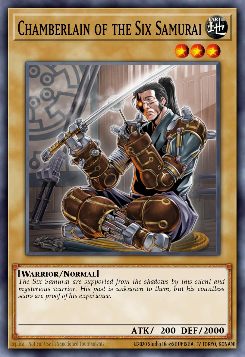 Chamberlain of the Six Samurai Common GLAS-EN001 Gladiators Assault Yugioh card