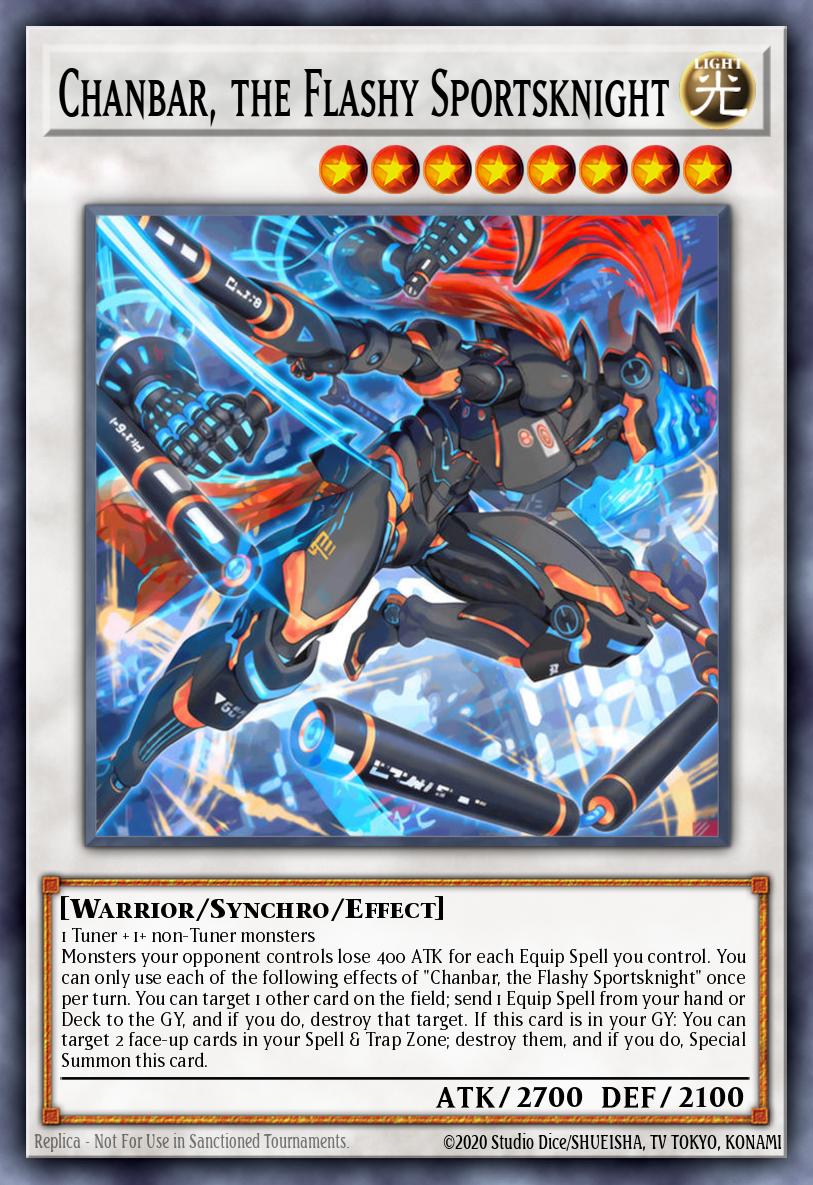 Chanbar the Flashy Sportsknight Super Rare DOOD-EN083 Doom of Dimensions Yugioh card