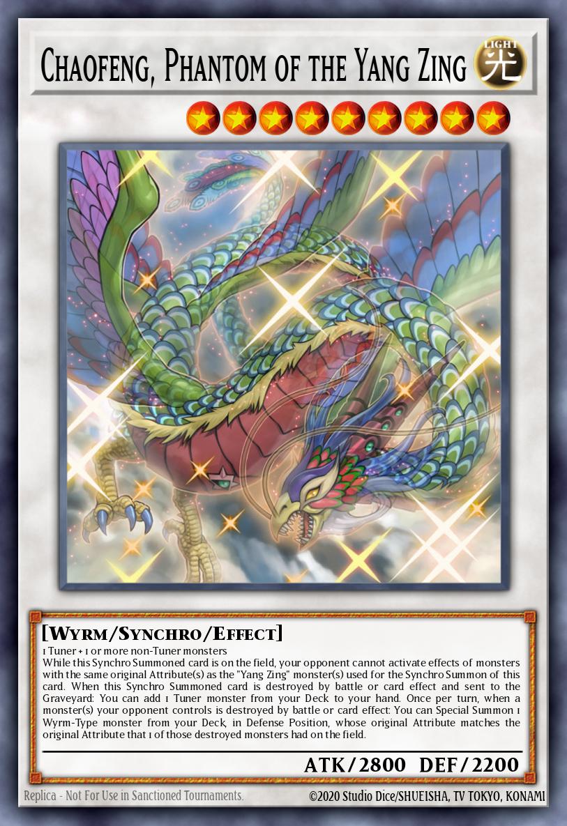 Chaofeng Phantom of the Yang Zing Super Rare CROS-EN047 Crossed Souls Yugioh card