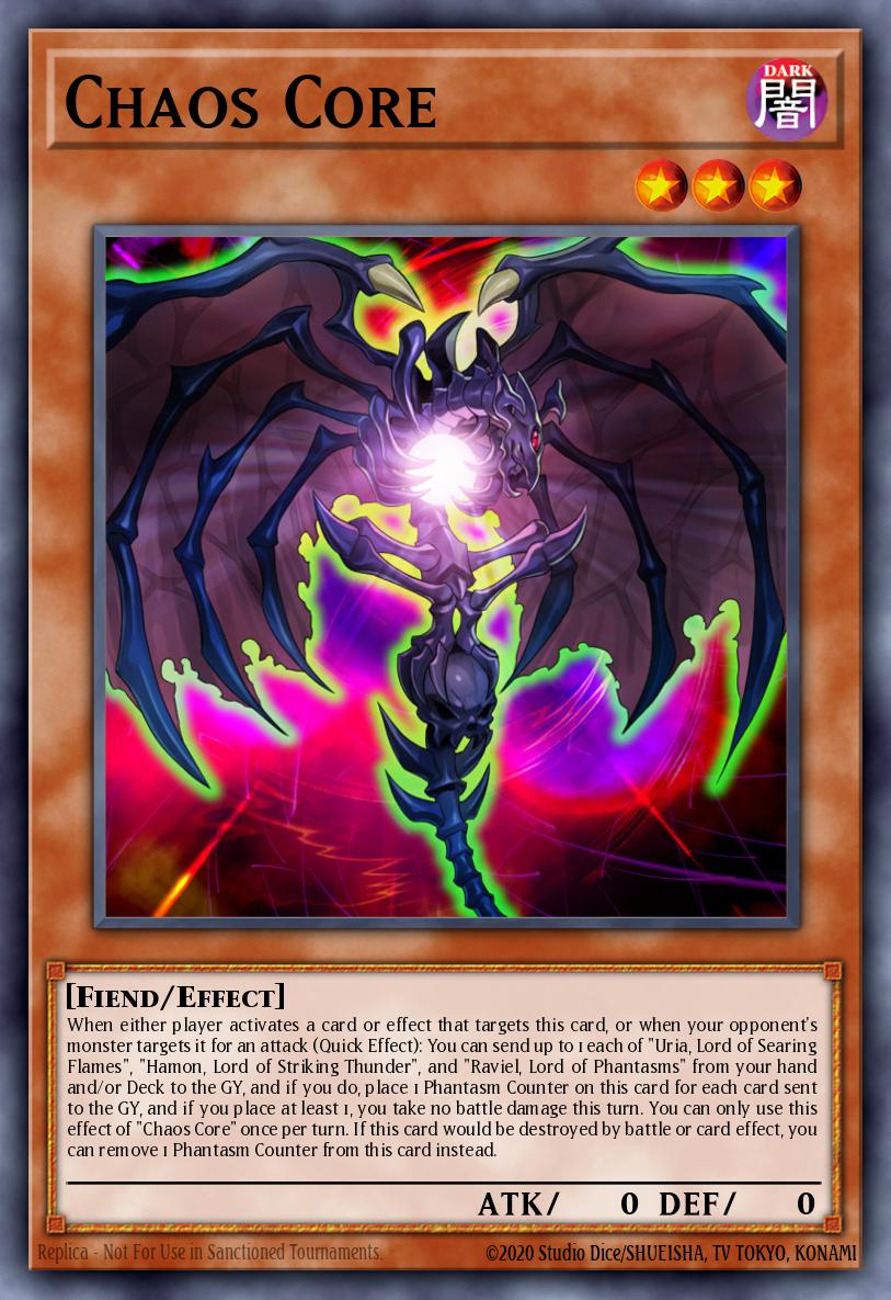 Chaos Core Common SDSA-EN002 Structure Deck Sacred Beasts Yugioh card
