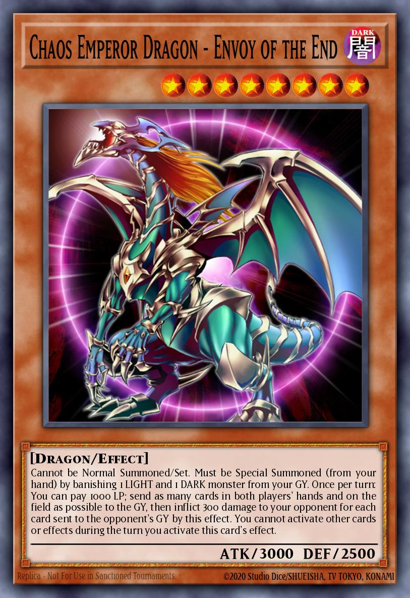 Chaos Emperor Dragon - Envoy of the End Ultra Rare DR2-EN056 Dark Revelation Volume 2 Yugioh card
