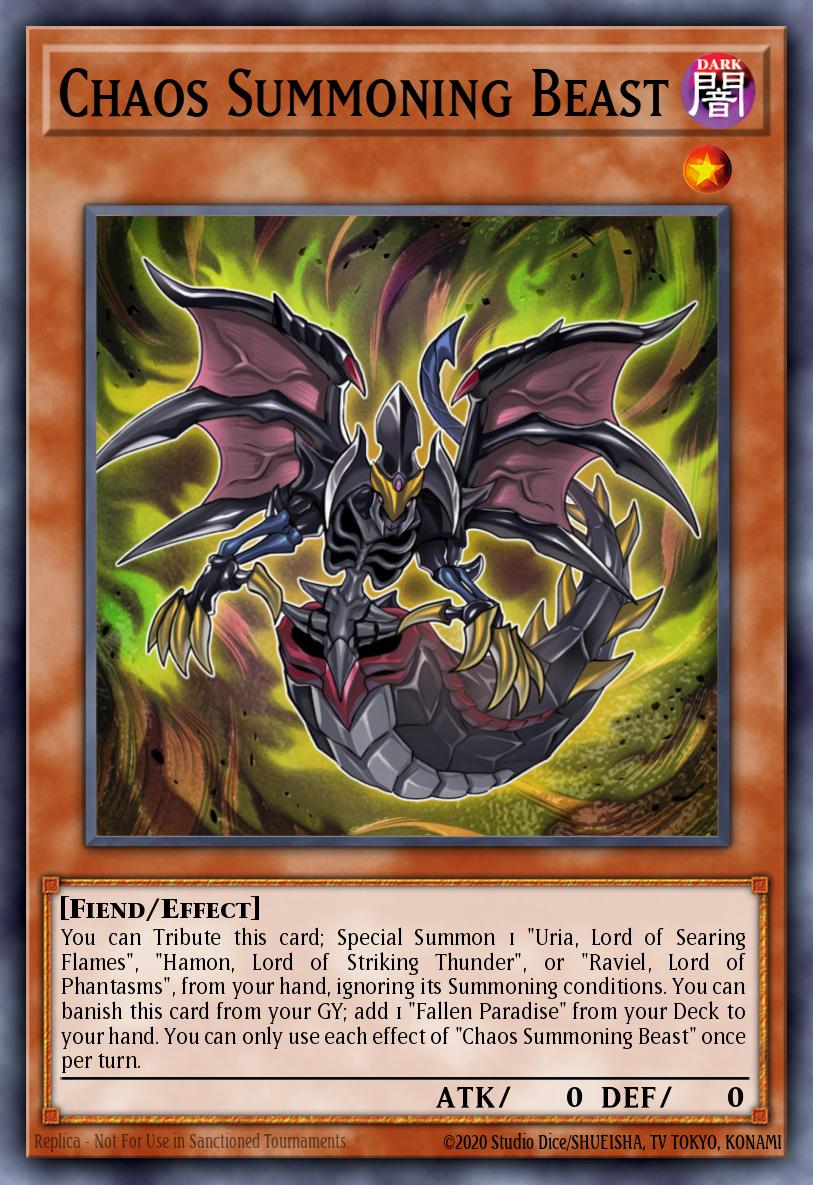 Chaos Summoning Beast Super Rare MP21-EN250 2021 Tin of Ancient Battles Yugioh card