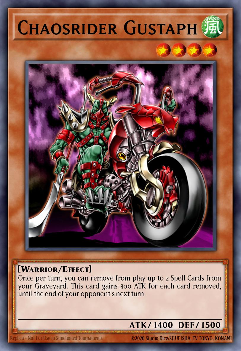 Chaosrider Gustaph Super Rare DR2-EN018 Dark Revelation Volume 2 Yugioh card