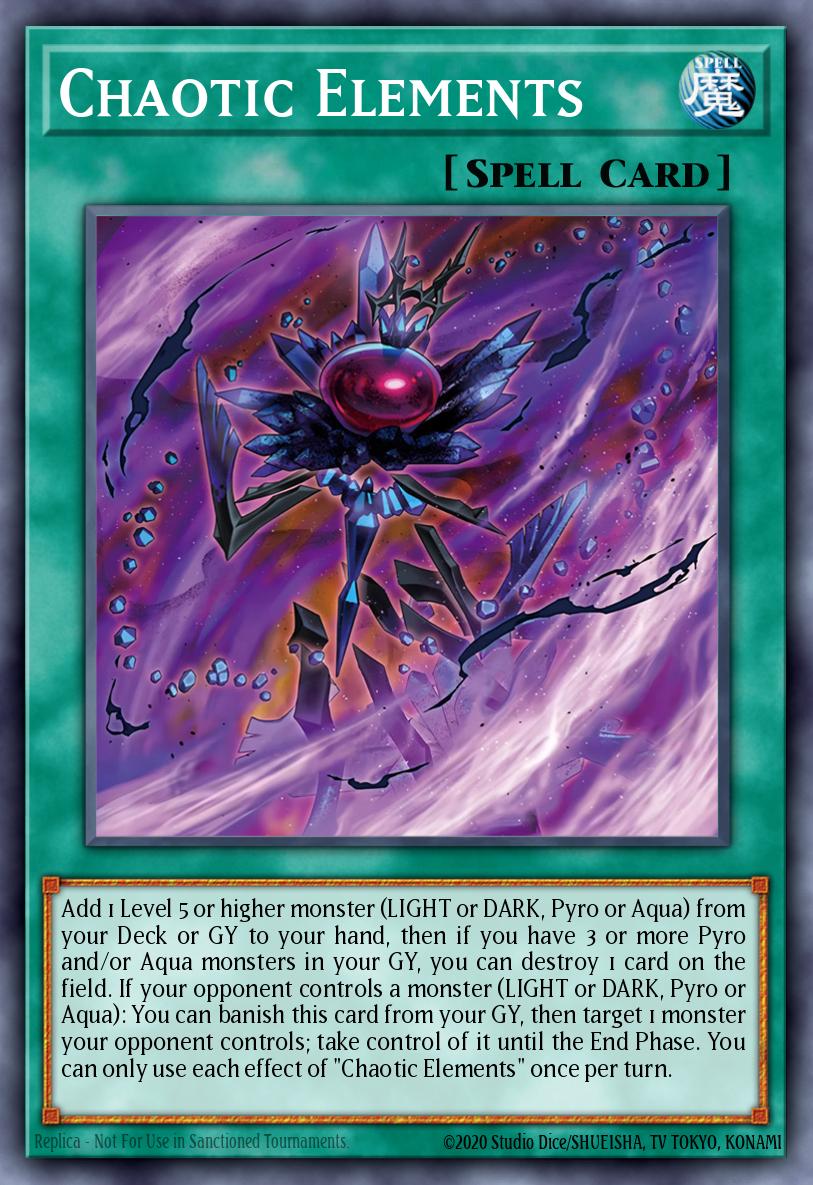Chaotic Elements Super Rare OP30-EN011 OTS Tournament Pack 30 Yugioh card