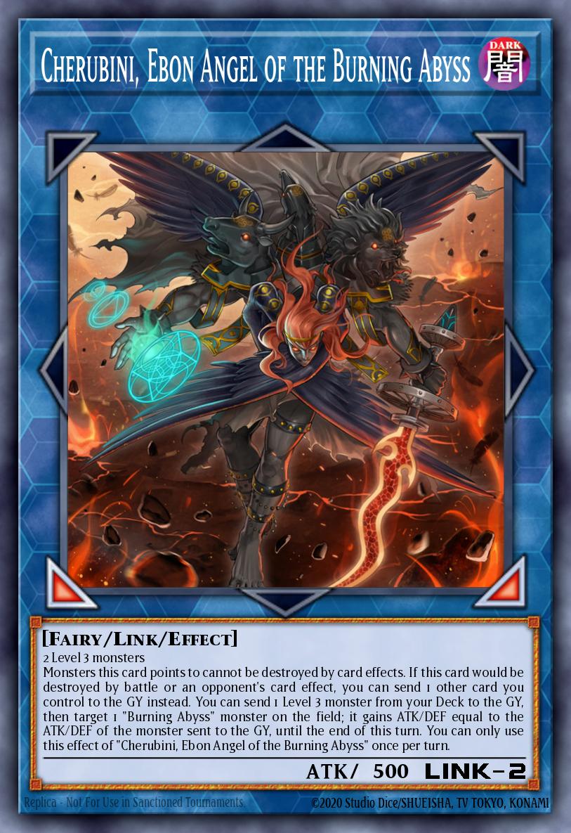 Cherubini Ebon Angel of the Burning Abyss Ultra Rare MP20-EN096 2020 Tin of Lost Memories Mega Pack Yugioh card