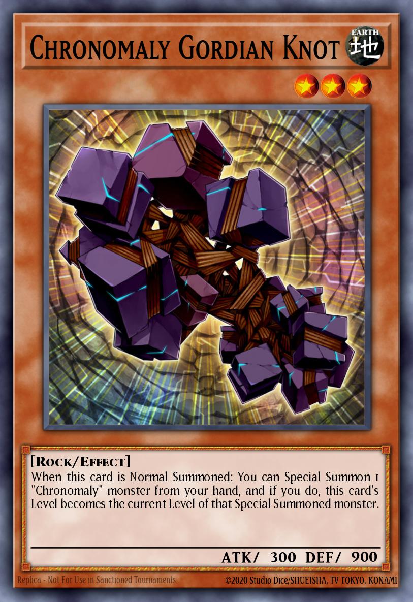 Chronomaly Gordian Knot Gold Secret Rare PGLD-EN010 Premium Gold Yugioh card